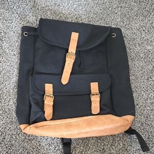 DSW Black and Tan Backpack